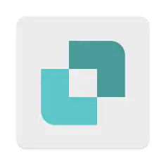 Abstract logo representing personal care services at home.